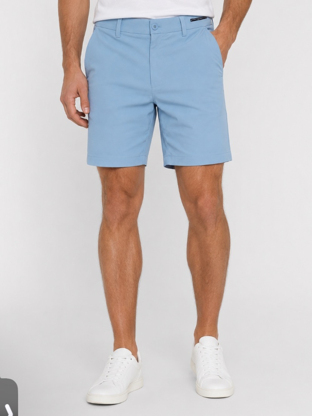 Vineyard Vines Performance Blue Flat Front Preppy Coastal Chino Shorts Size 32
